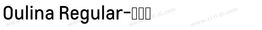 Oulina Regular字体转换